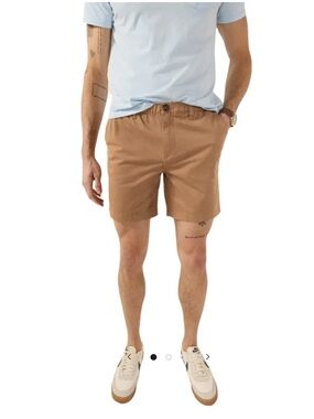 Chubbies Mens Staples 7" Originals Stretch Waist Shorts Khaki Casual Size XL